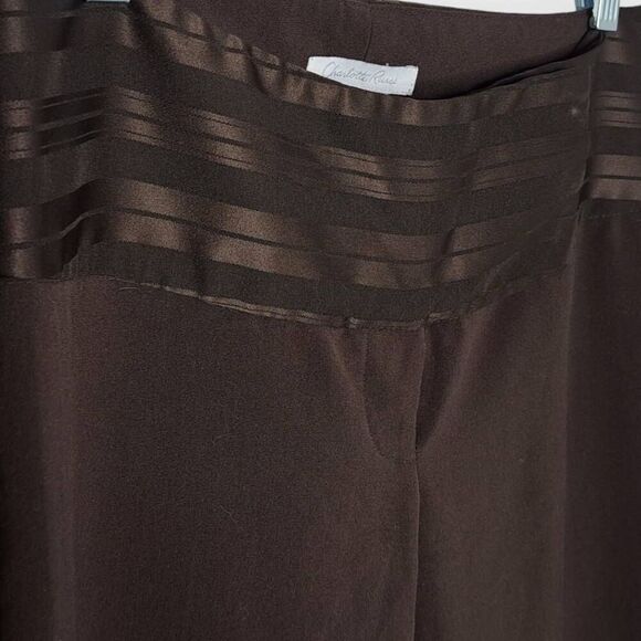 Charlotte Russe Y2K Hip Hugger Flare Pants in Brown size 7 - Picture 2 of 7